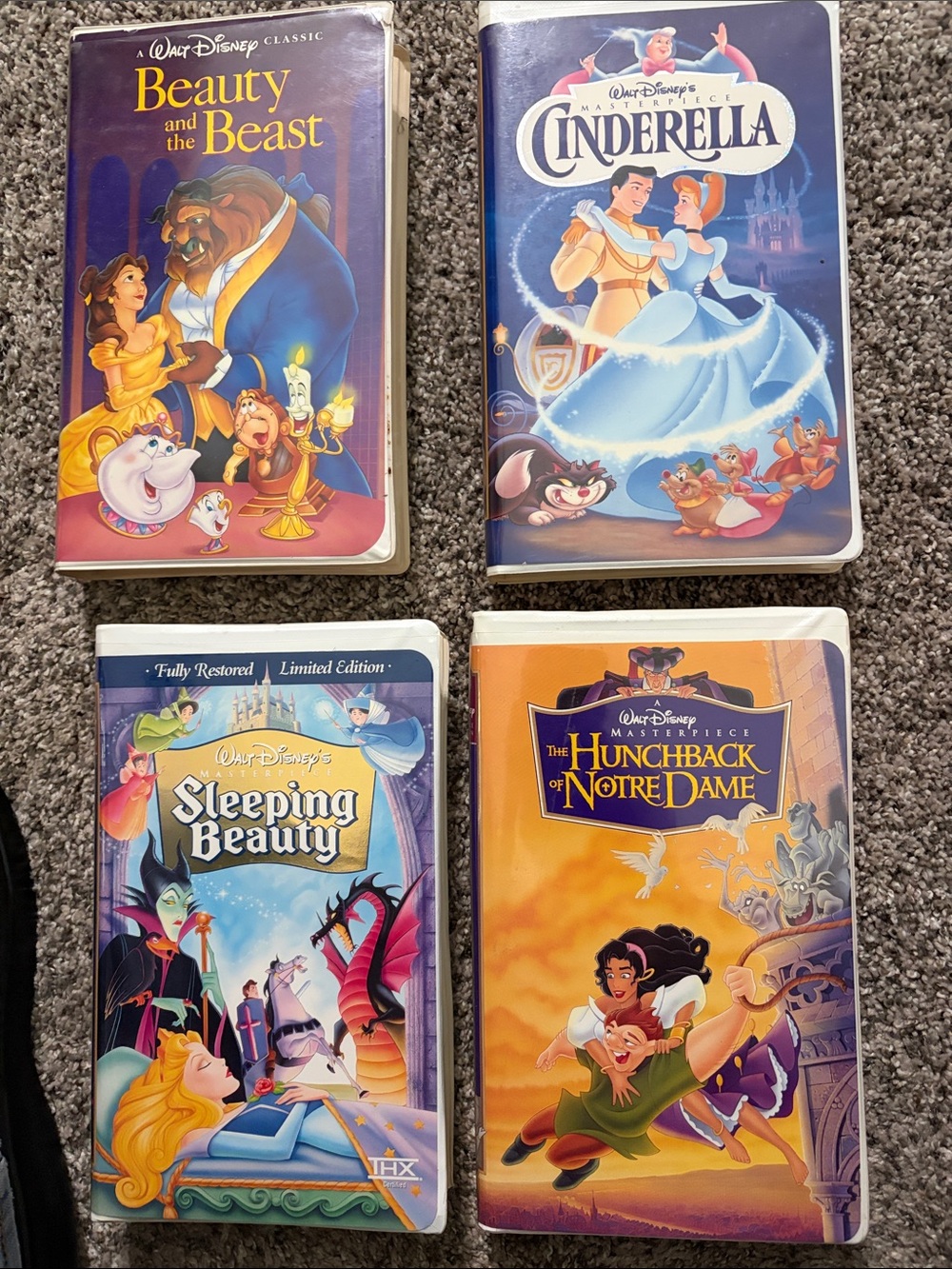 Disney animated classics VHS collection 4-Piece VHS Collection